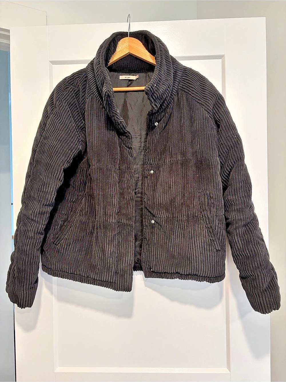 Mi Ami Corduroy Jacket in Black Size Small